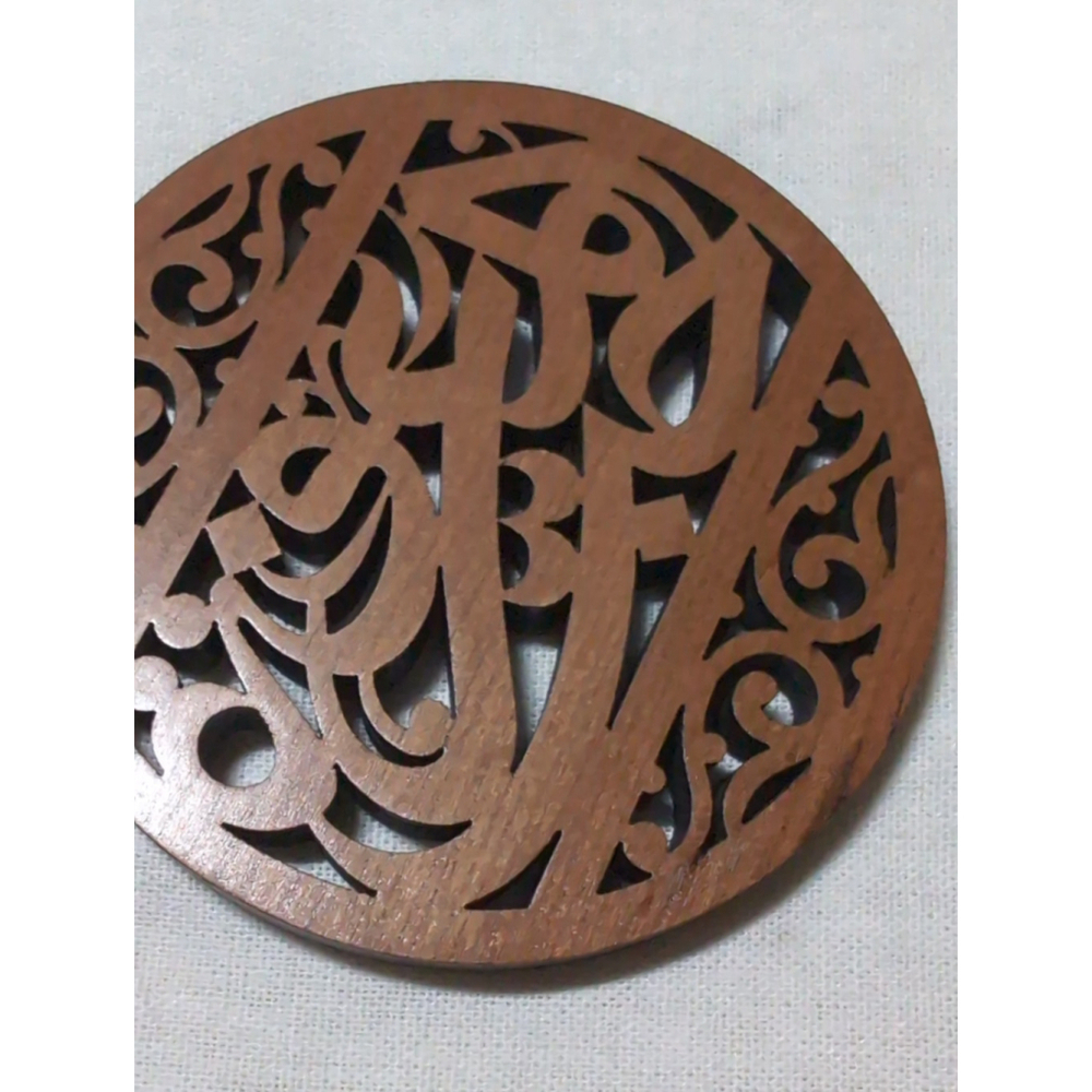 Arabic Language Woiden Coasters Set, Positive Affirmations - Picture 2 of 4
